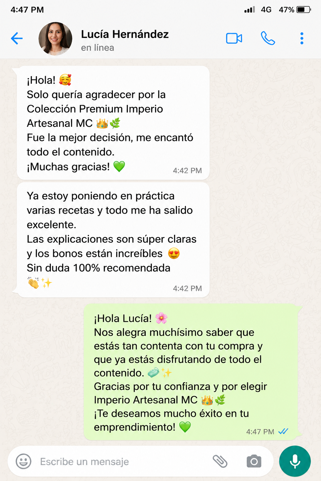 Testimonio de cliente 2